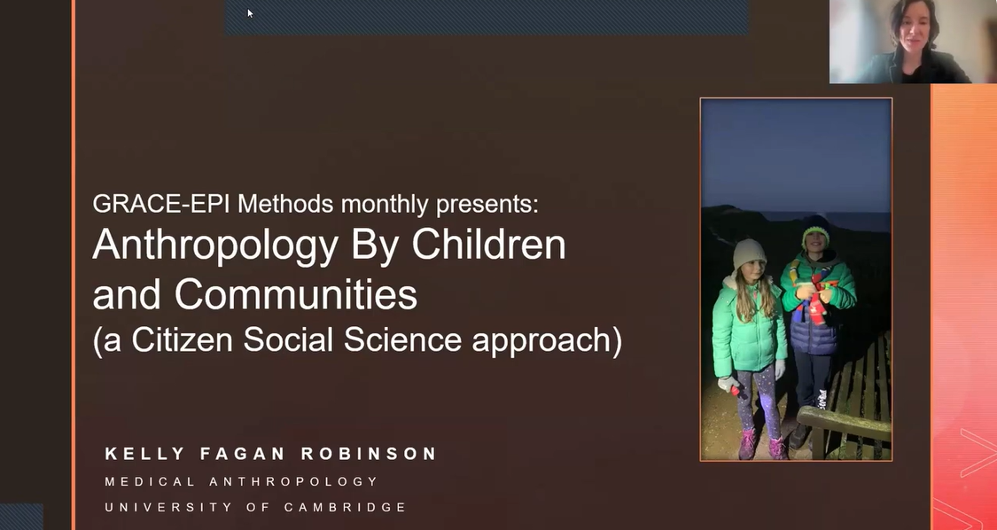 A preview of a presentation titled "Anthropology by Children and Communities".