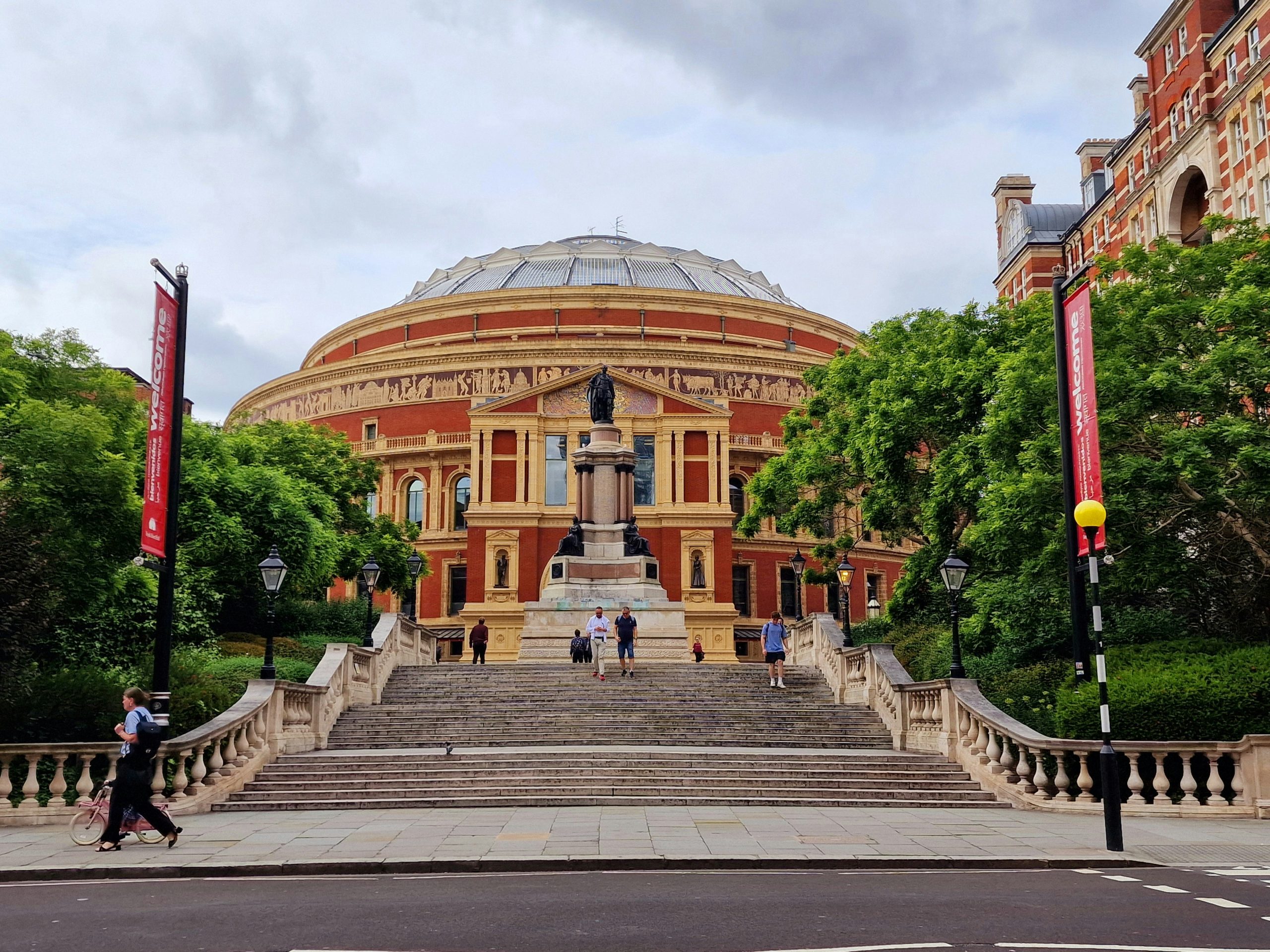 A photo of the Royal Albert Hall, London.